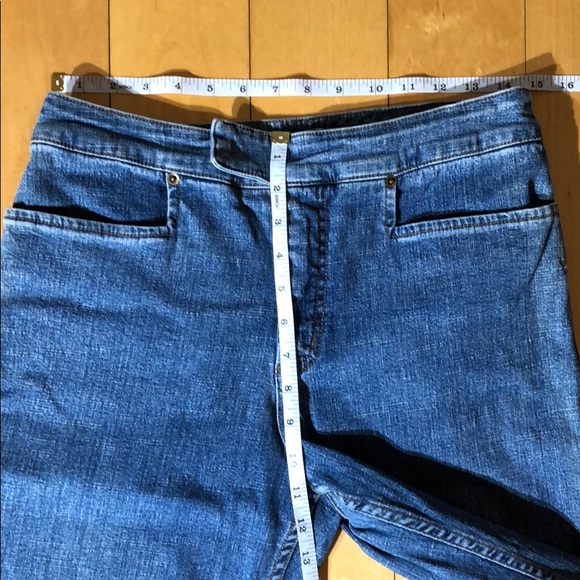 Fibers Jeans Crop Straight Leg Med Blue Wash Sz 8 - Picture 6 of 7
